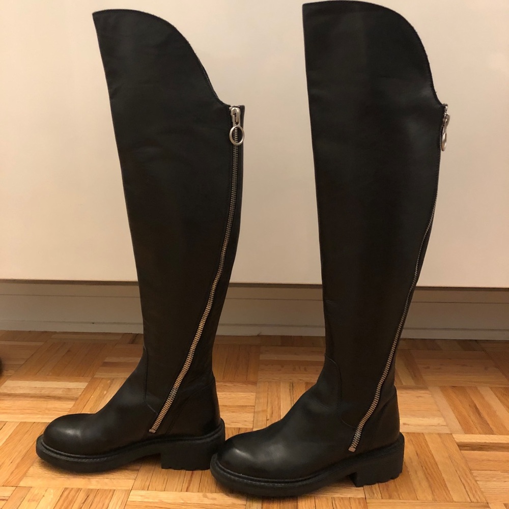 Ash over the knee boots